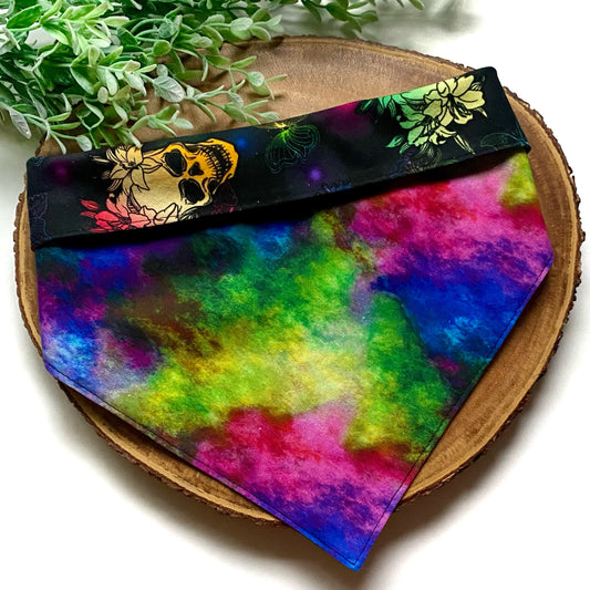 Tie-Dye Skulls Bandana