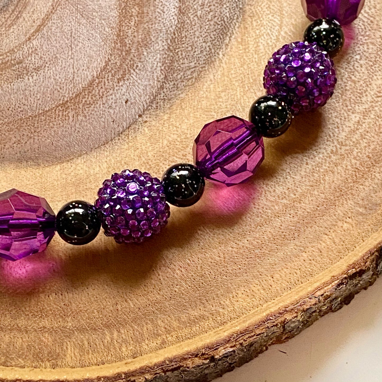 Amethyst Vibes Beaded Collar