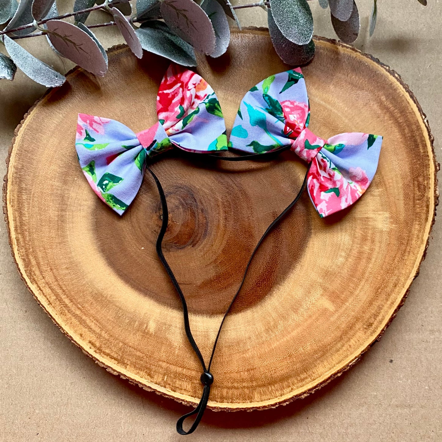 Wildflowers Dog Double Bows