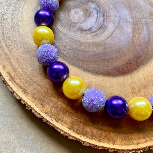 Twilight Glow Bubblegum Dog Beaded Collar