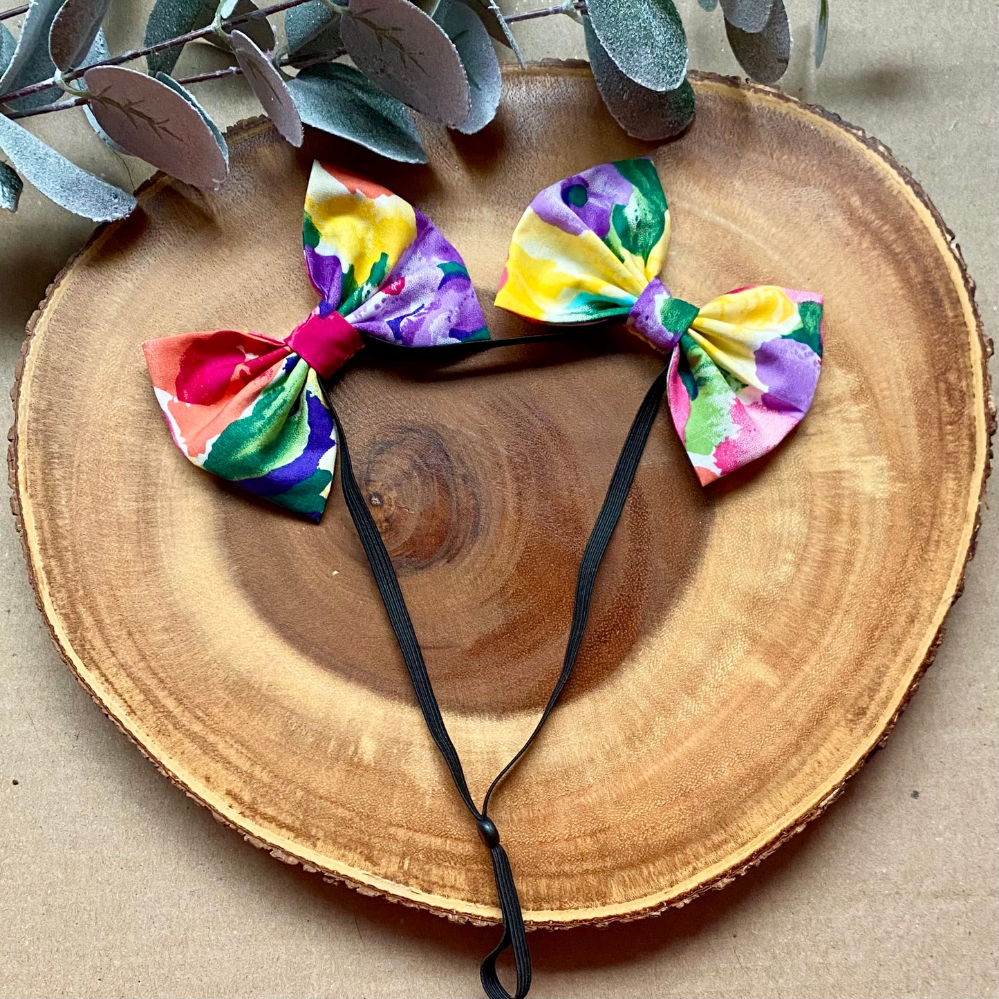 Petal Paws Dog Double Bows