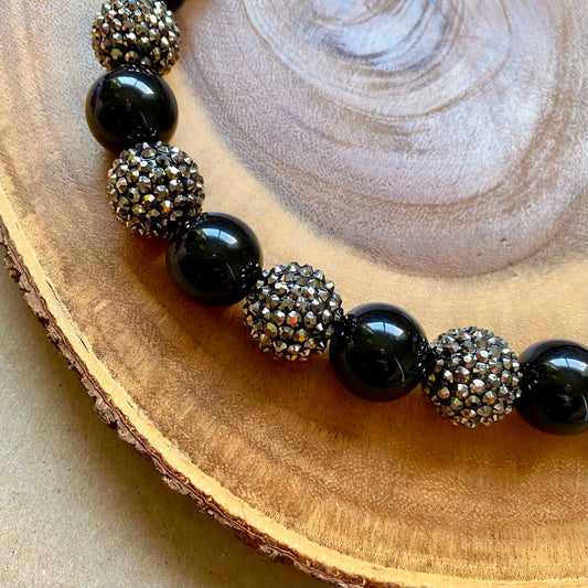 80s Rock Dog Beaded Collar