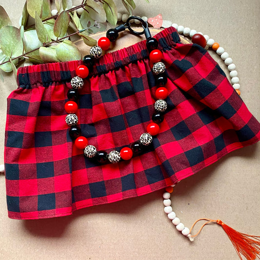 Sassy Leopard Beaded Collar