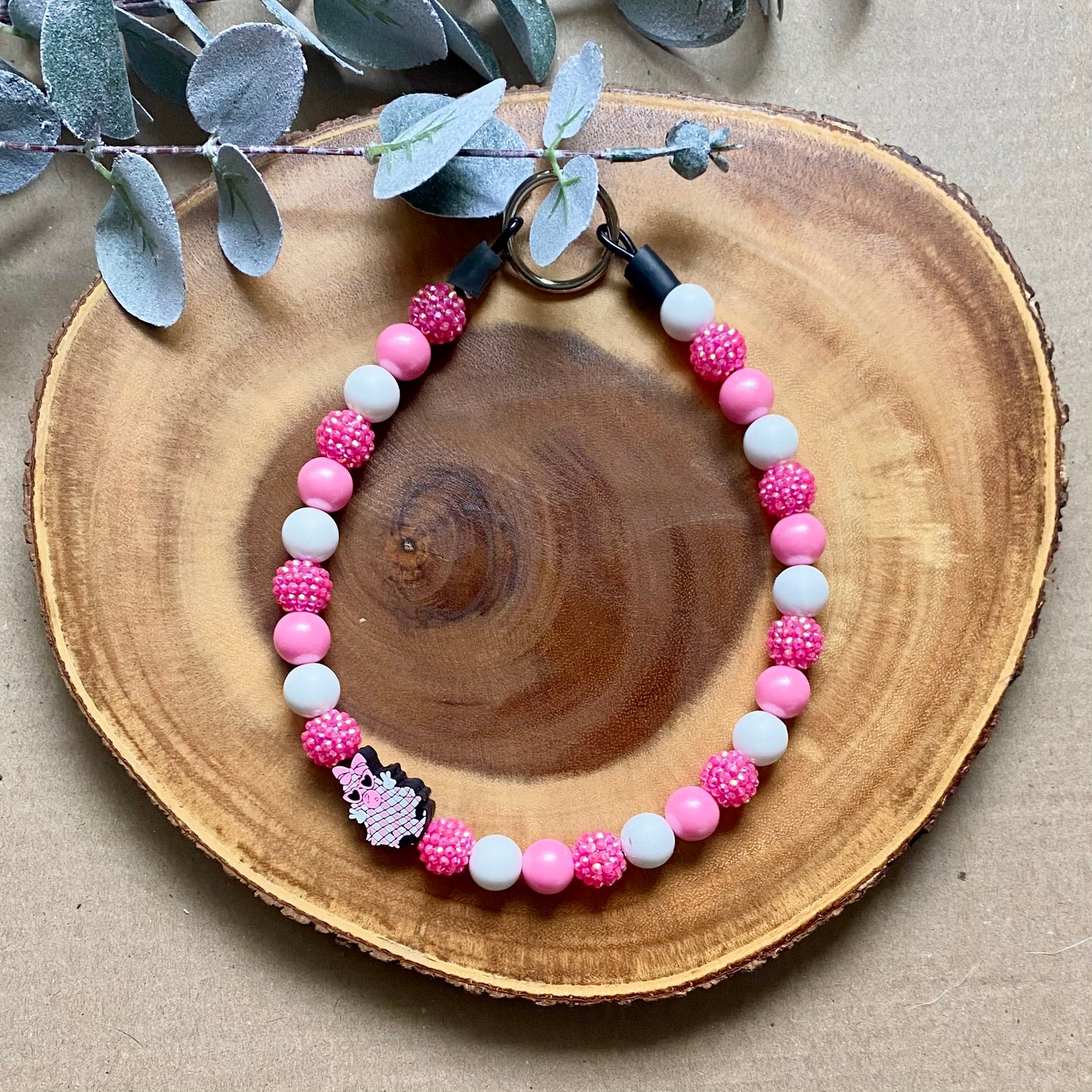 Pink Boo Beaded Collar