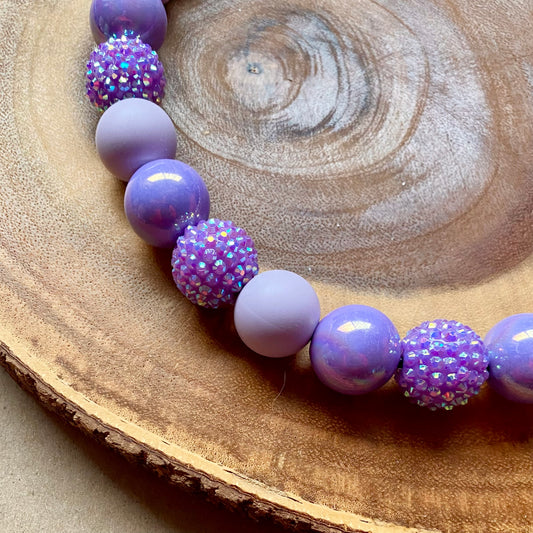 Lilac Dusk Dog Beaded Collar