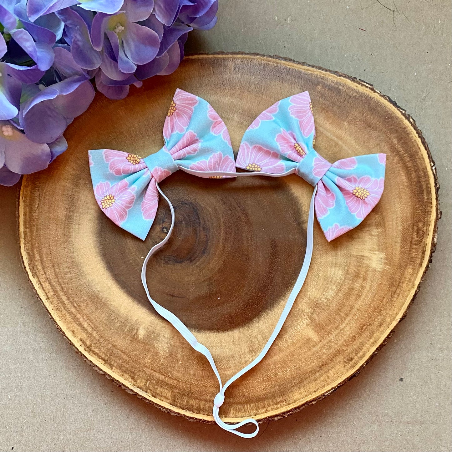 Spring Floral Double Bows