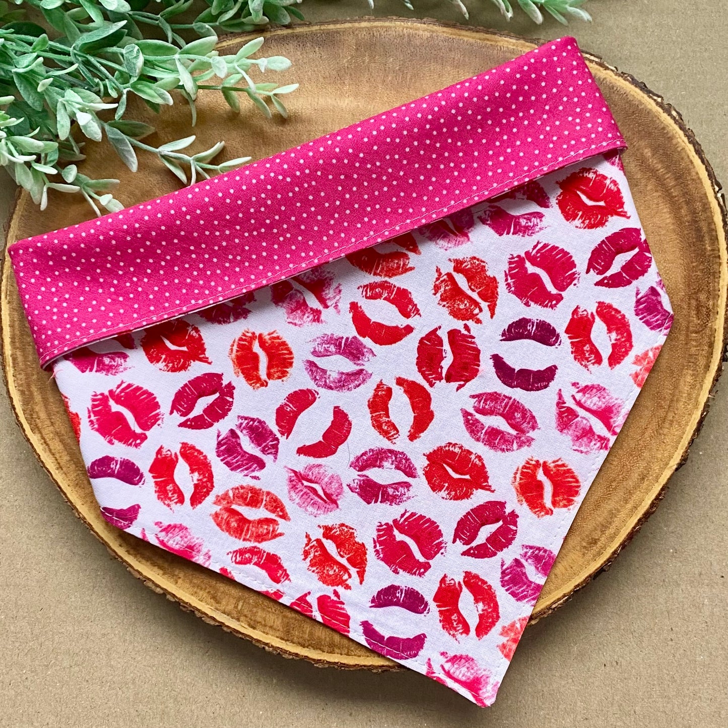 Kiss Kiss Valentine Dog Bandana - Bully Love Boutique
