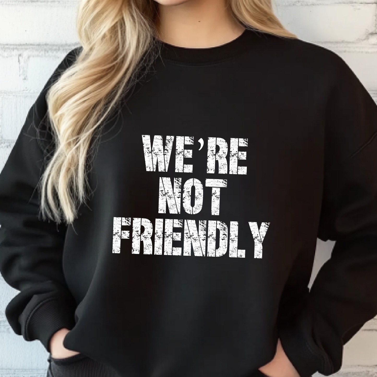 NOT FRIENDLY Crewneck