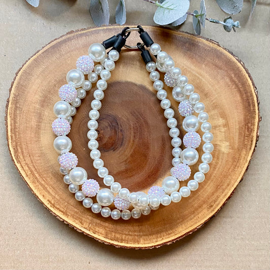 Pearl 3 String Beaded Collar