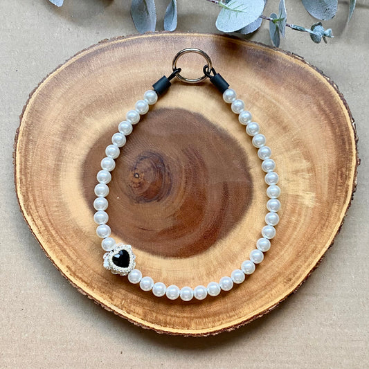 Heart Locket Beaded Collar
