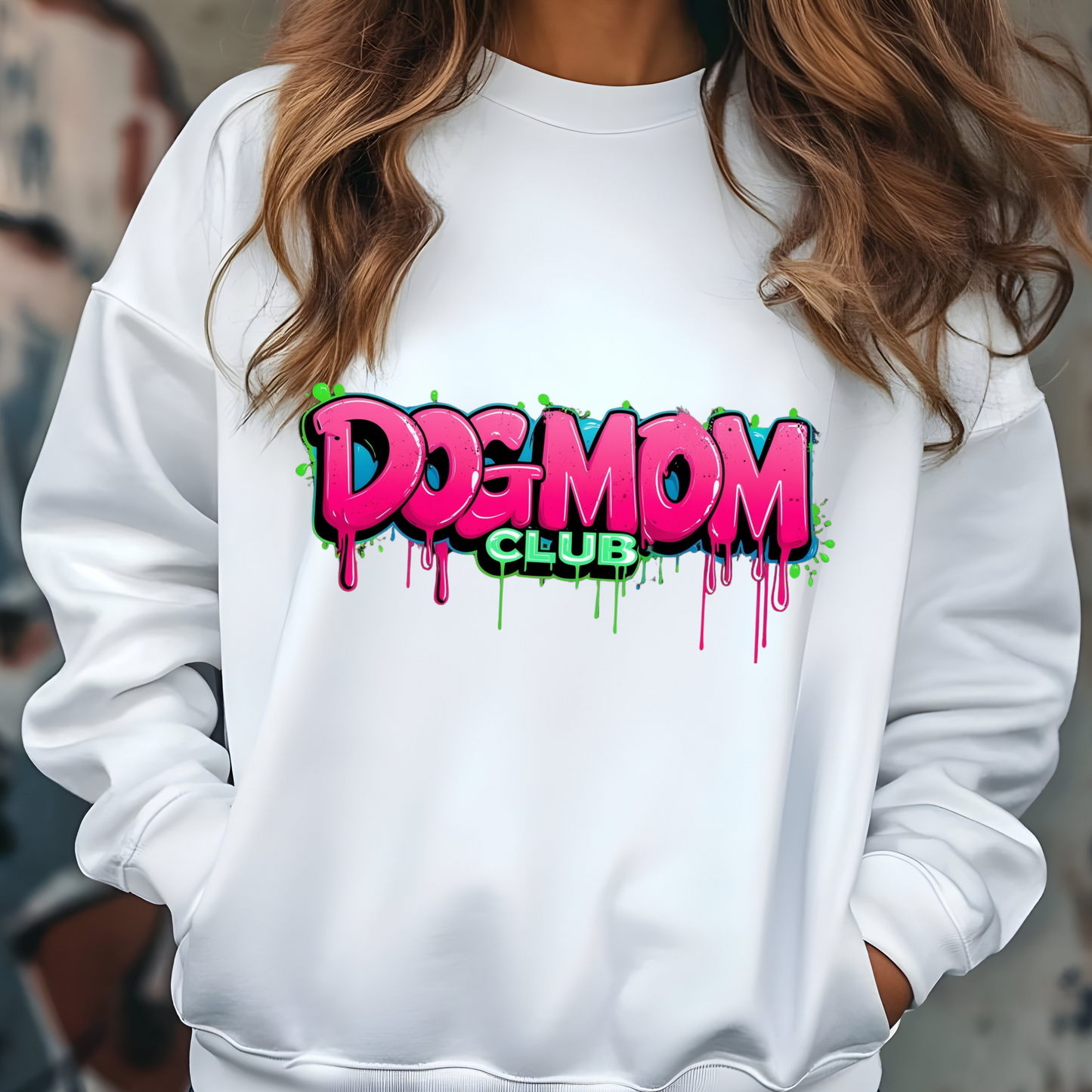 Neon Dog Mom Club Crewneck