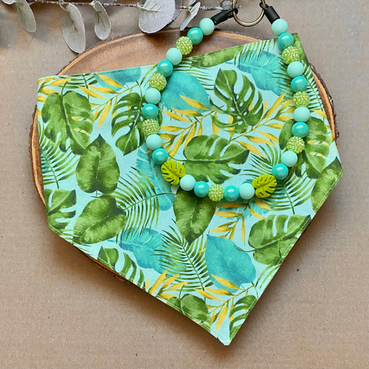 Monstera Dog Bandana