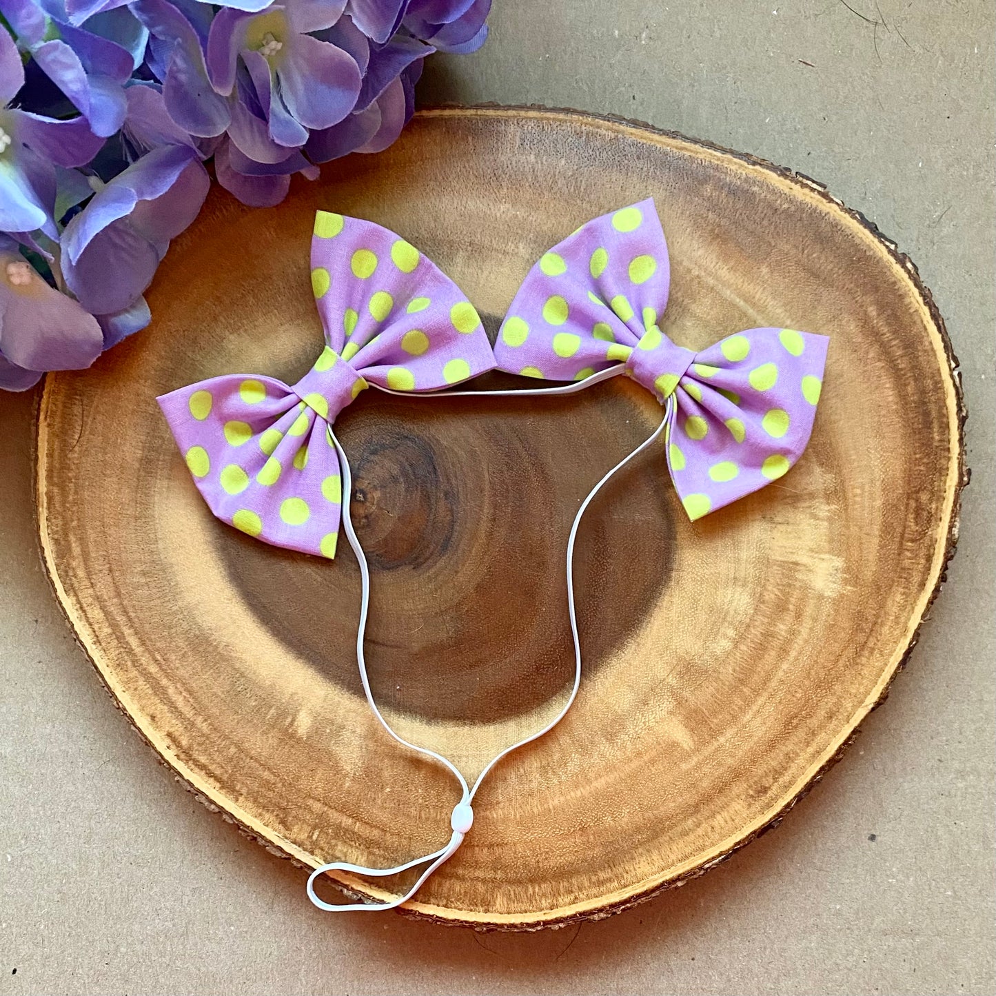 Spring Polka Dots Double Bows