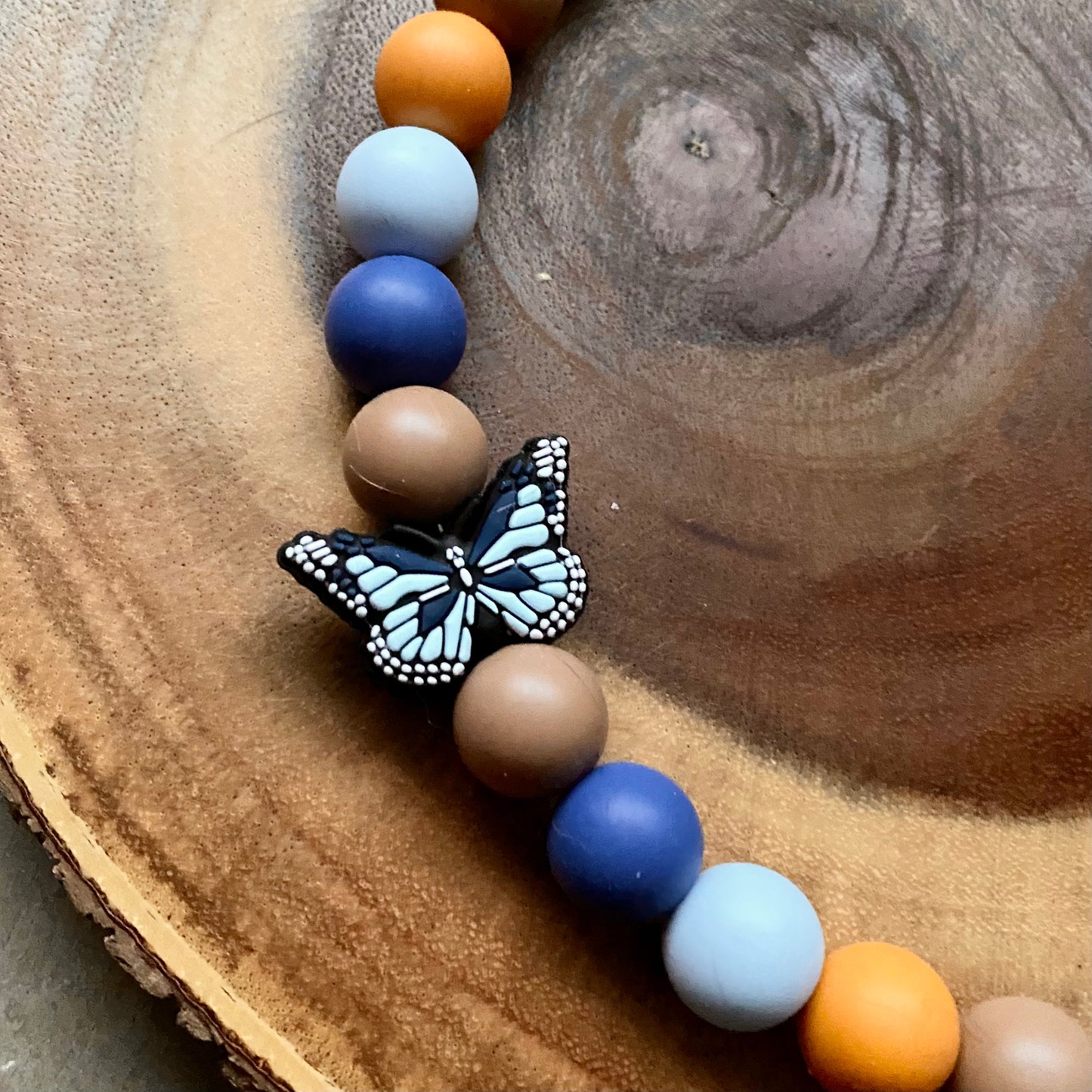 Boho Butterflies Dog Beaded Collar - Bully Love Boutique