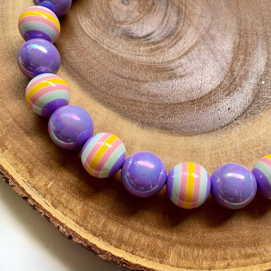 Lavender Field Beaded Collar