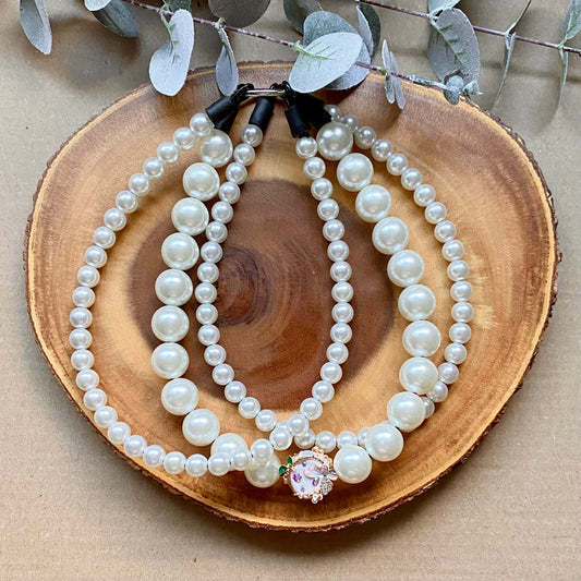 Victorian Rose 3 String Beaded Collar