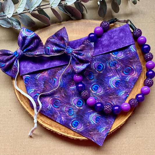 Feathered Haze Dog Bandana