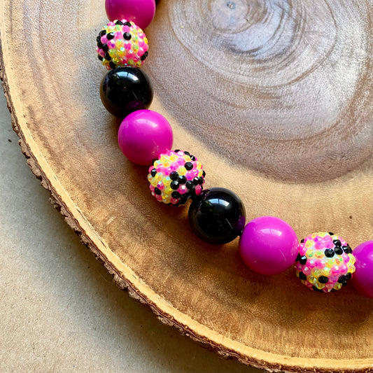 80s Party Dog Beaded Collar