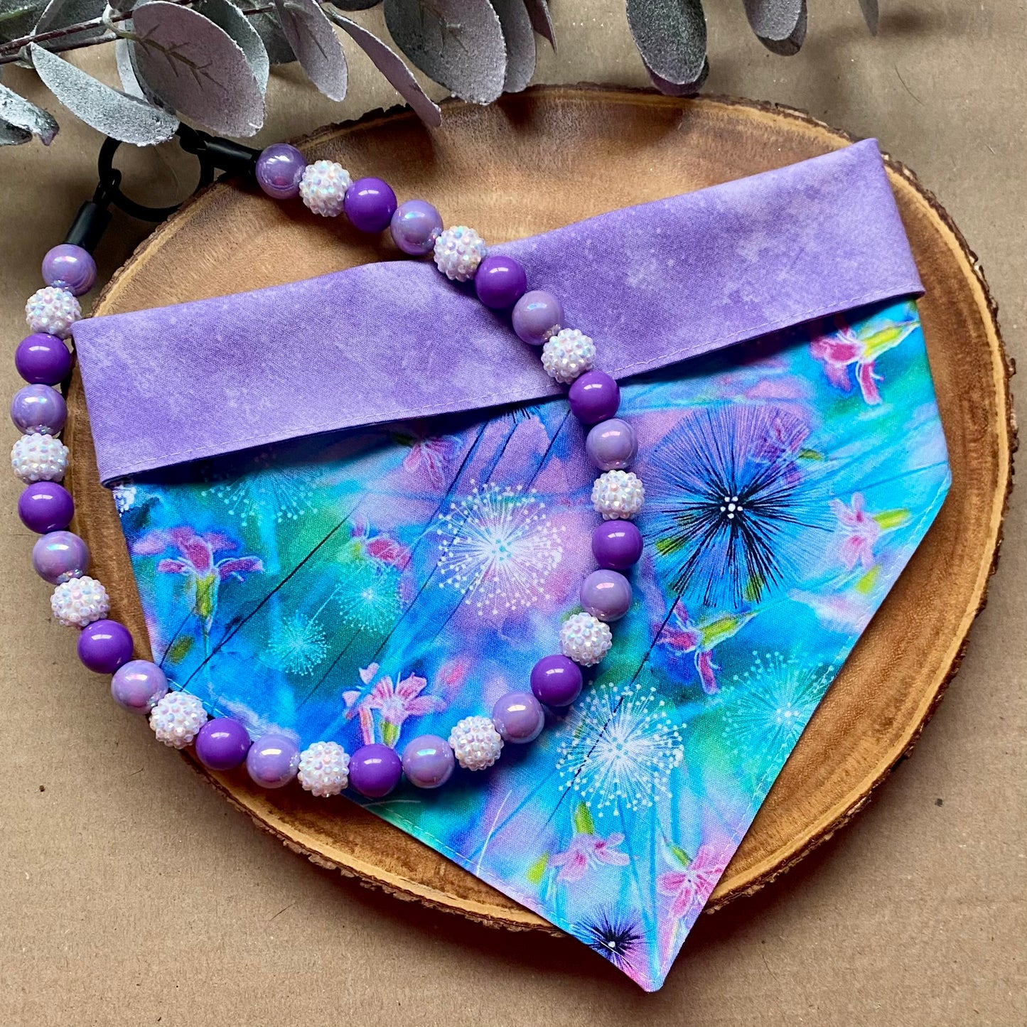 Wisteria Wonder Dog Beaded Collar