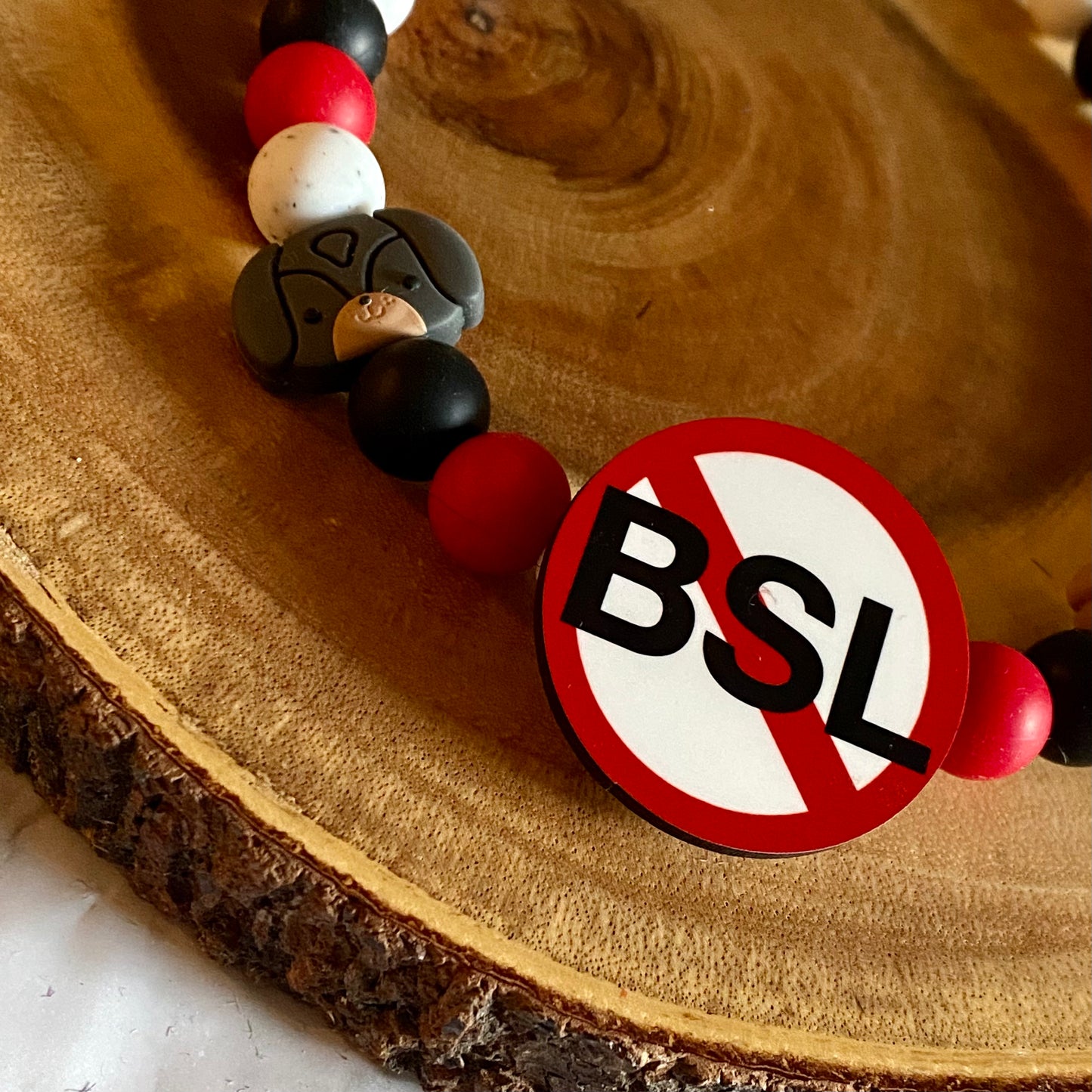 END THE BAN Beaded Collar