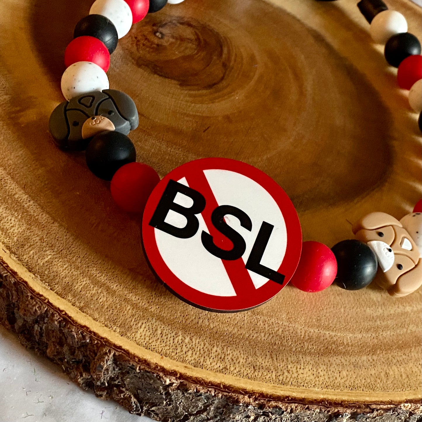 END THE BAN Beaded Collar