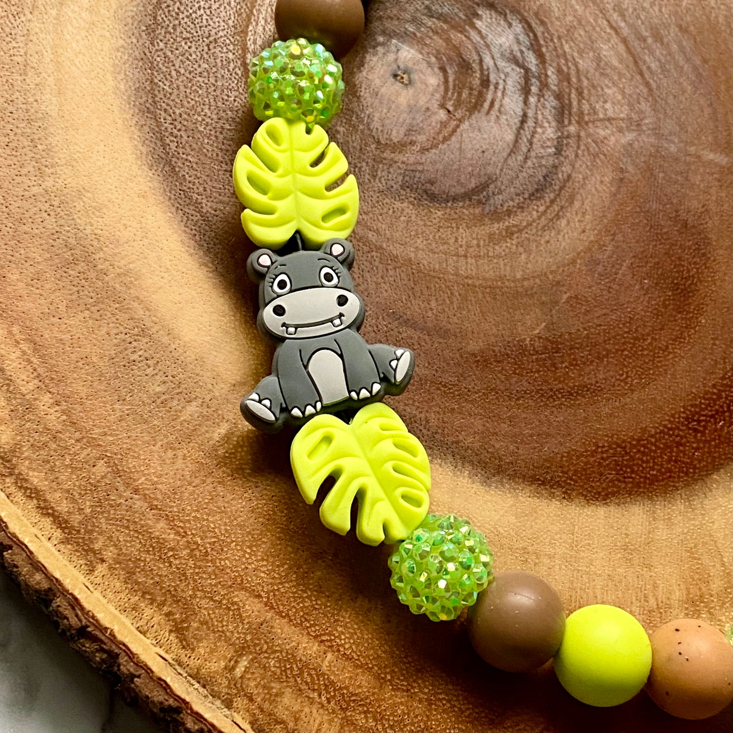 Hippo Beaded Collar