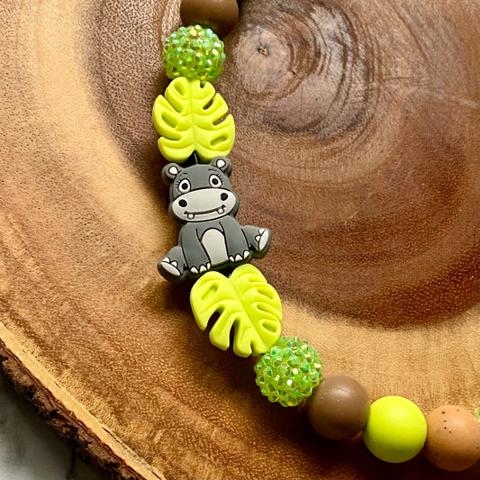 Hippo Beaded Collar