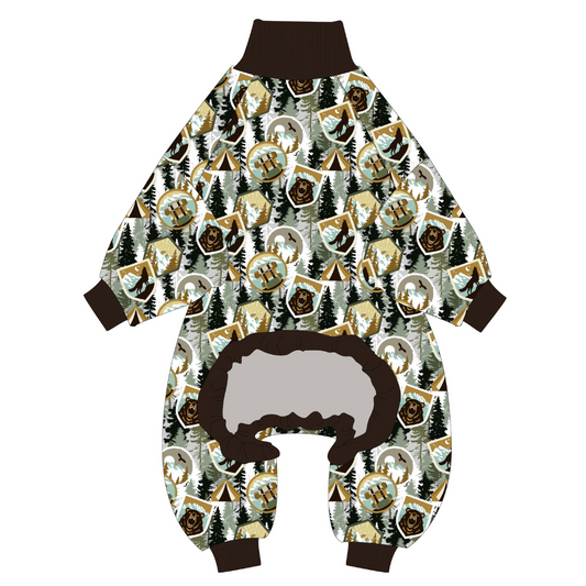 Camping Life Dog Pajamas - Outdoor Pet PJs for Large Dogs - Bully Love Boutique
