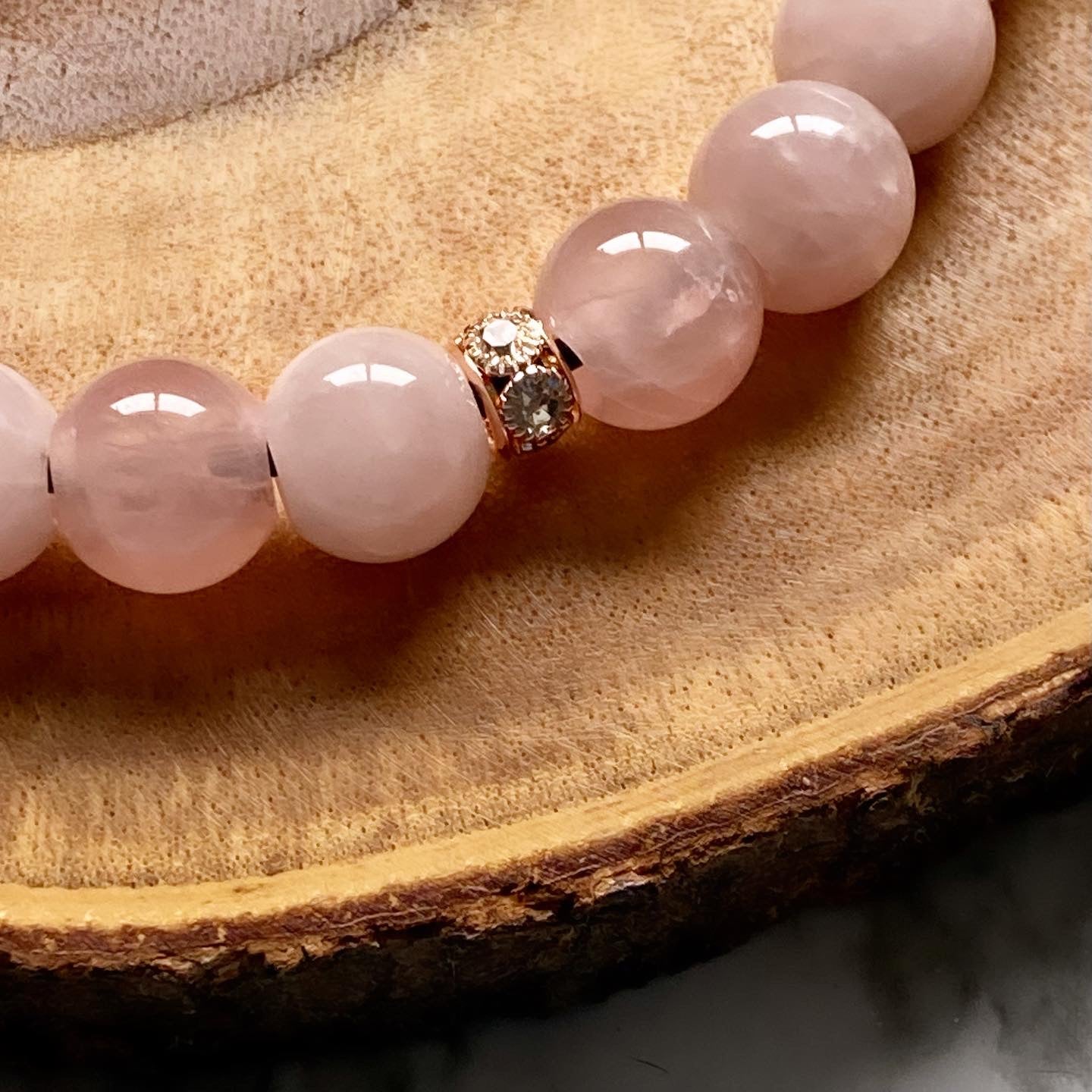 Rose Quartz Beaded Collar