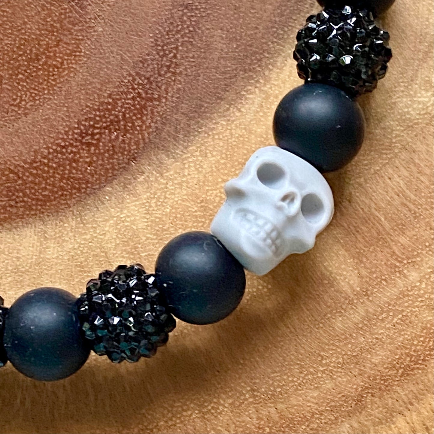 Skull Life Beaded Collar