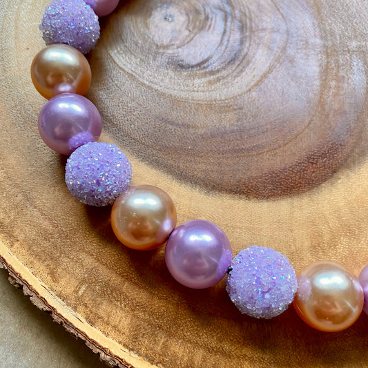Lavender Dream Bubblegum Dog Beaded Collar