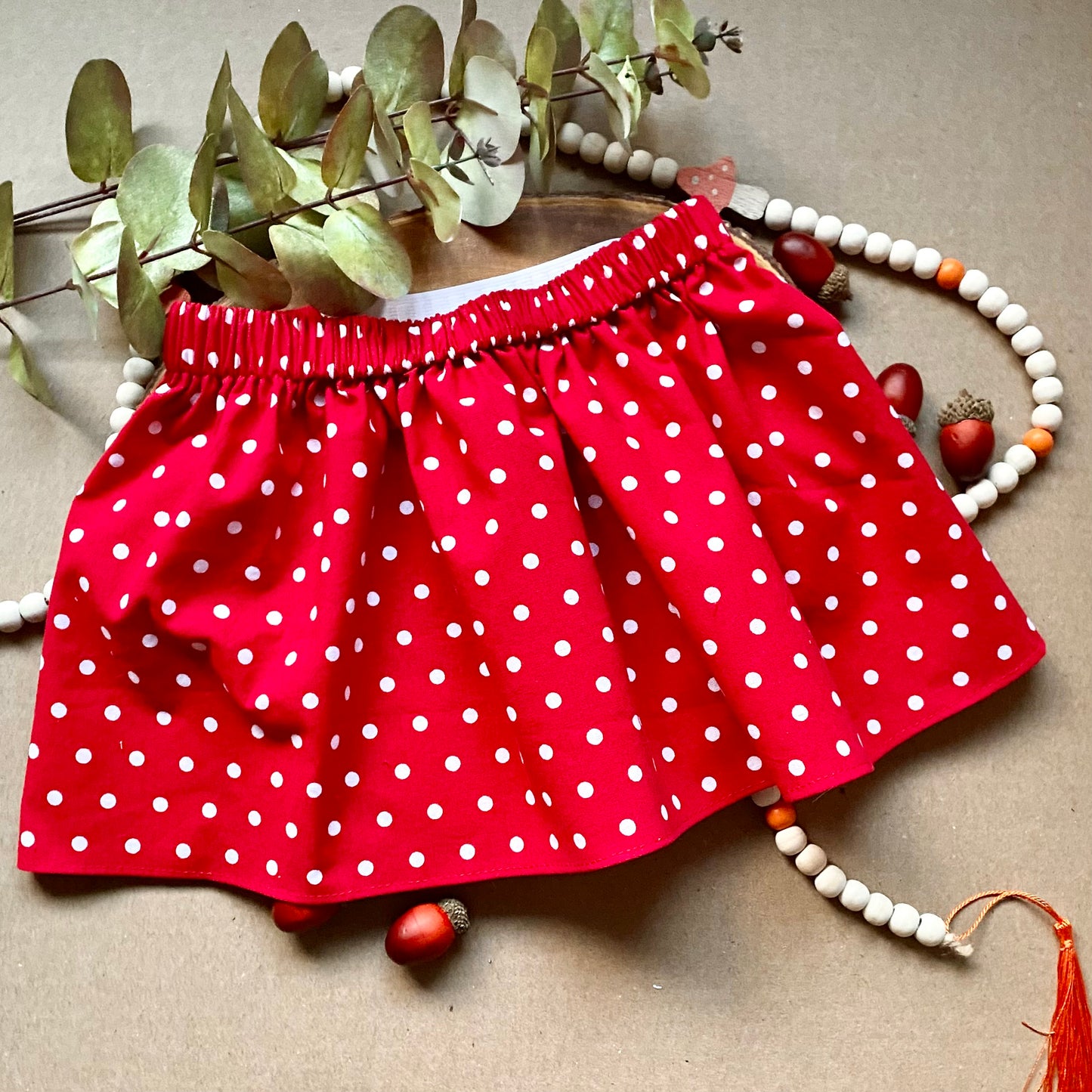 Red Polka Dot Build-a-Skirt