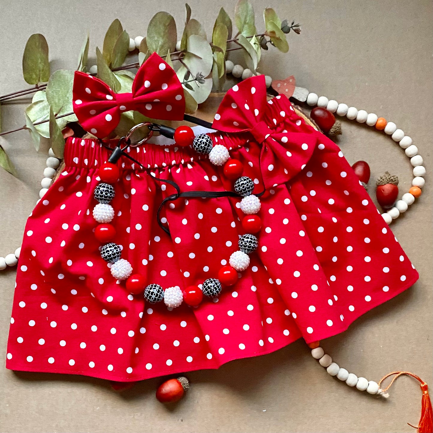 Red Polka Dot Build-a-Skirt