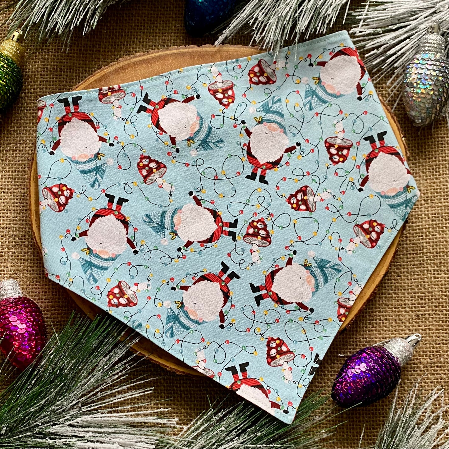 Winter Gnomes Dog Bandana