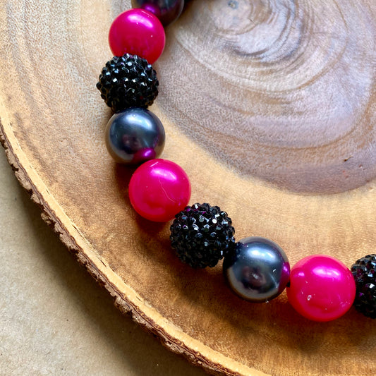 Punk Princess Bubblegum Dog Beaded Collar
