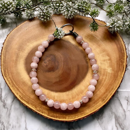 Rose Quartz Beaded Collar