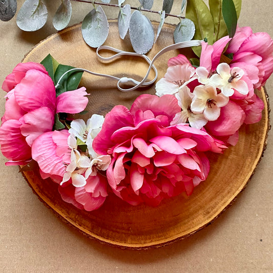 Pink VIbes Flower Crown