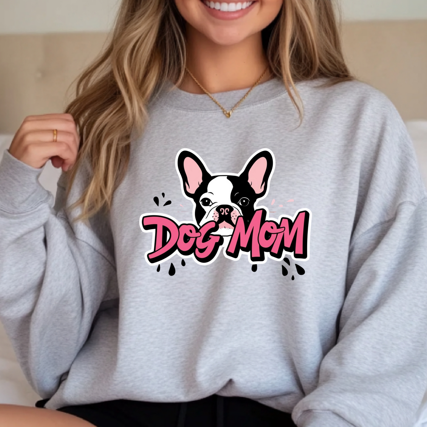 Neon Dog Mom Crewneck