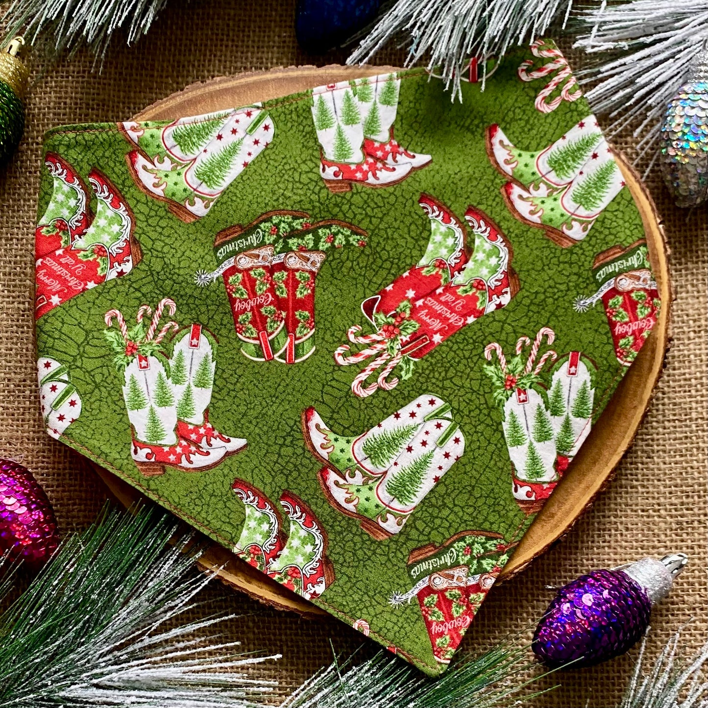 Country Christmas Dog Bandana