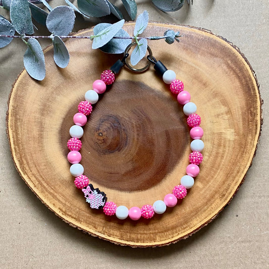 Pink Boo Beaded Collar