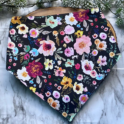 Boho Navy Flowers Bandana