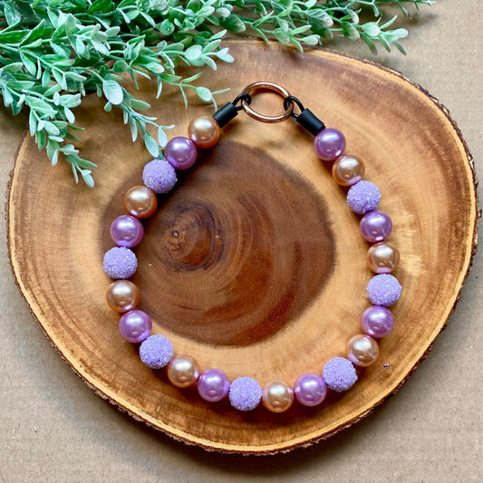 Lavender Dream Bubblegum Dog Beaded Collar