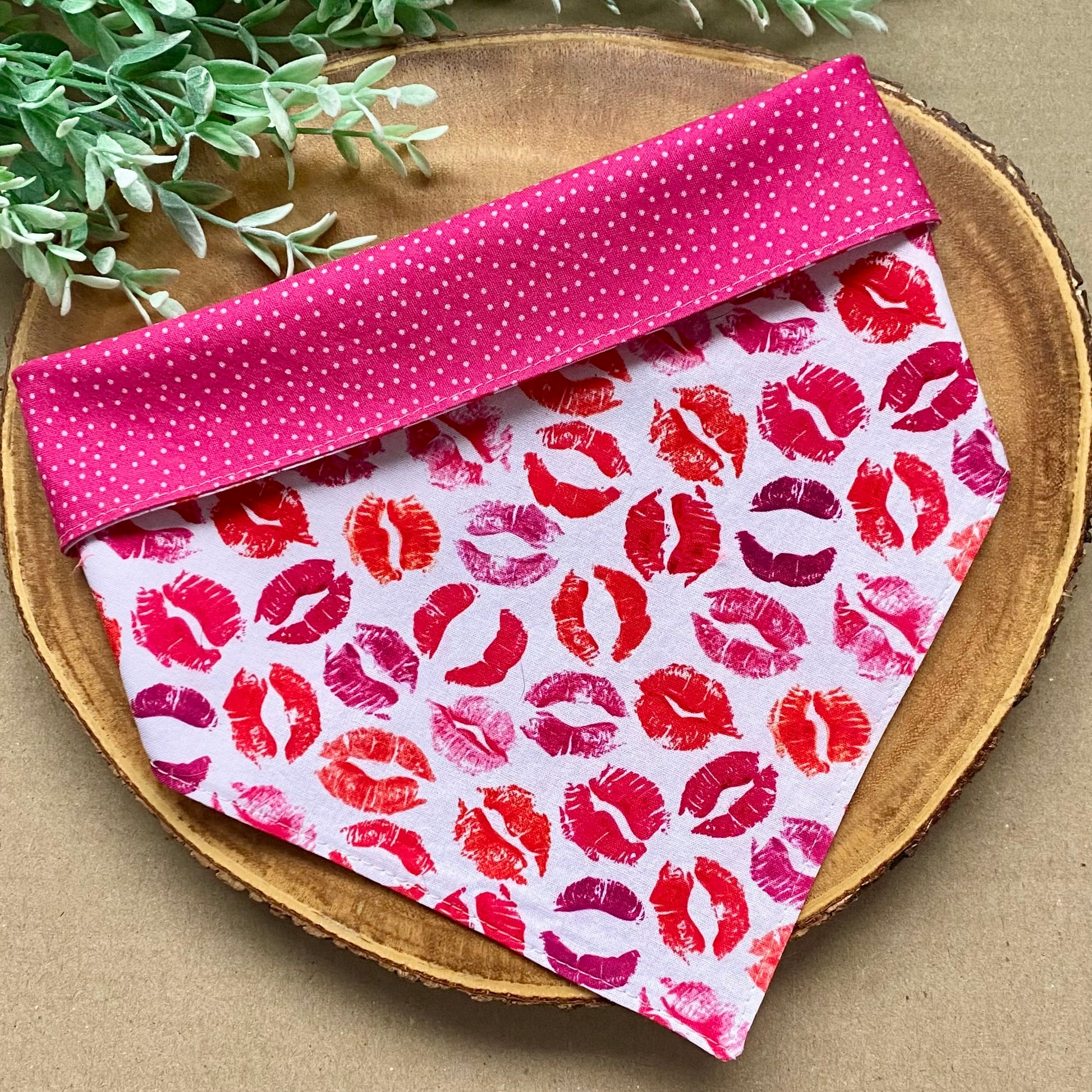 Kiss Kiss Valentine Dog Bandana - Bully Love Boutique