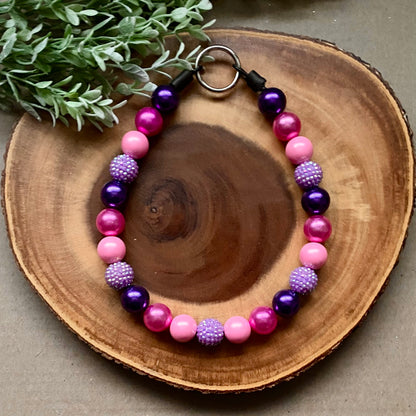 My Little Unicorn Bubblegum Dog Beaded Collar