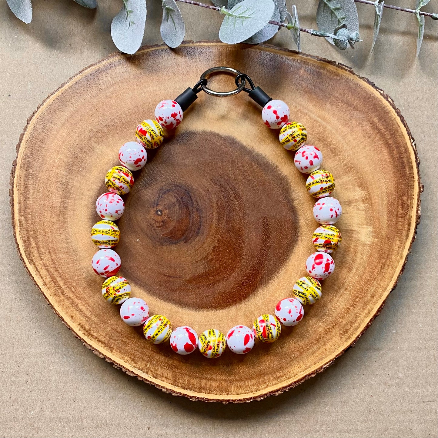 Crime Scene Beaded Collar