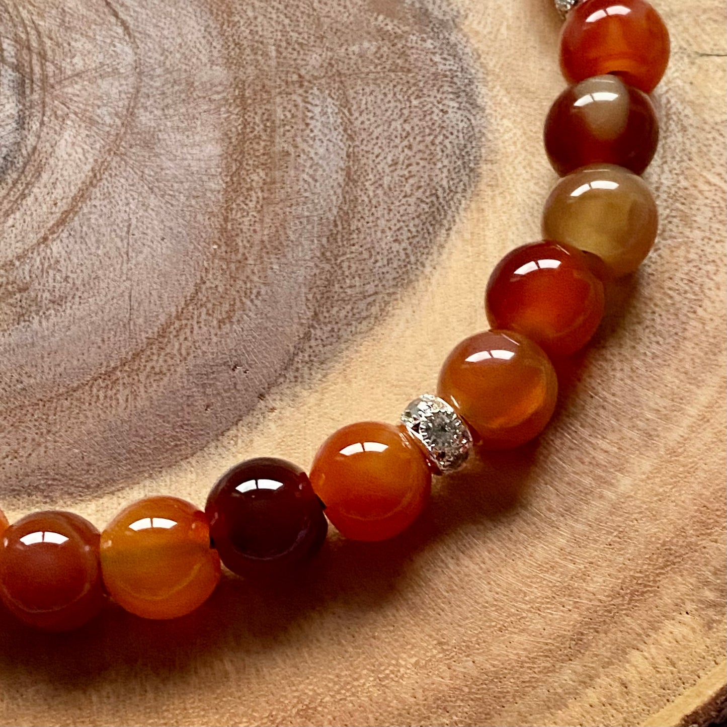 Carnelian Beaded Collar