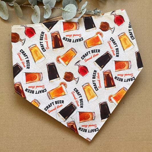 Beer Time Dog Bandana