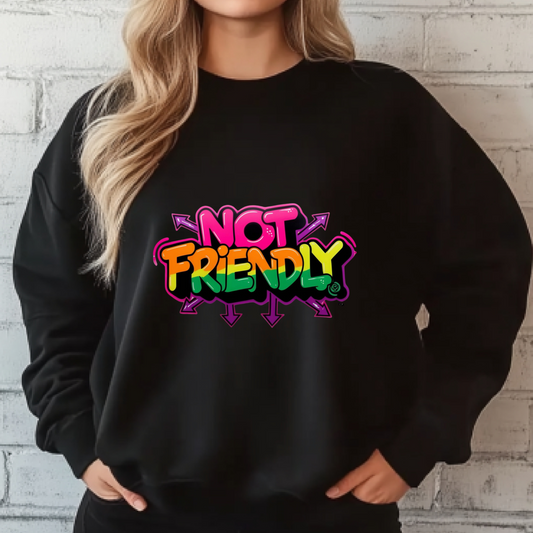 Neon Not Friendly Crewneck