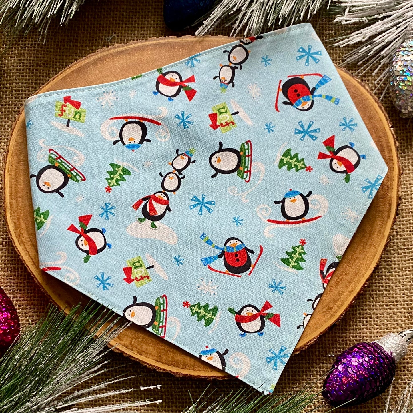 Penguin Fun Dog Bandana