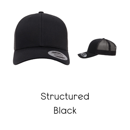 Dogfather hat by Bully Love Boutique, stylish black cap with embroidered text, perfect for dog lovers and fashion-forward pet owners.